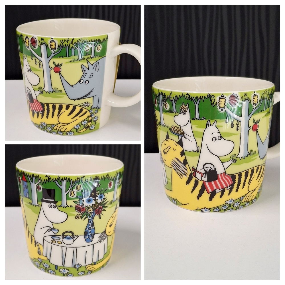 Moomin Seasonal Collectible Mug "Garden Party" 2023  Arabia Finland 10 OZ NEW
